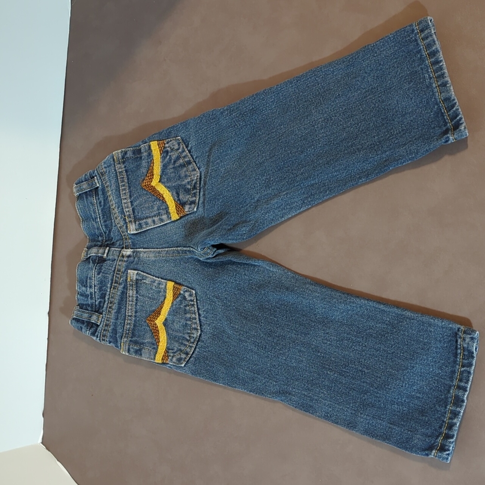 Beverly Hills Polo Club Jeans Kids 3T Blue Stitching on Back Pockets